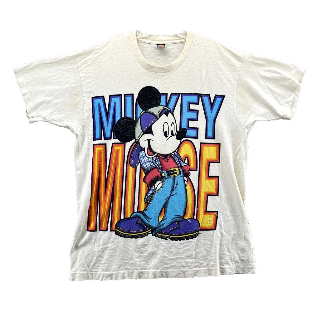 Vintage Mickey Mouse T-Shirt OS‎ Single Stitch 90's Disney Retro Tee Streetwear
